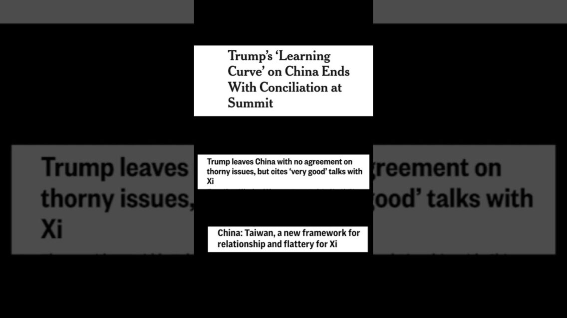 “EMBARRASSING” sums up Trump’s China visit. Here’s why:
