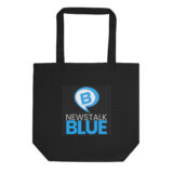 NewsTalk Blue Stainless steel water bottle with a straw lid